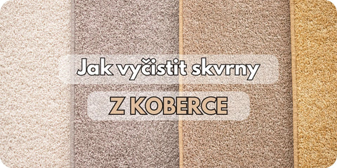 Jak vyčistit skvrny z koberce