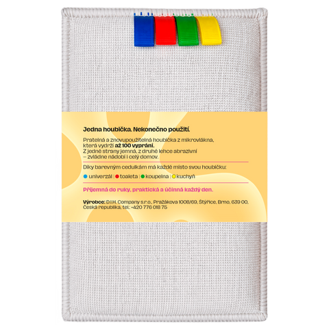 Sada 4 houbiček z mikrovlákna