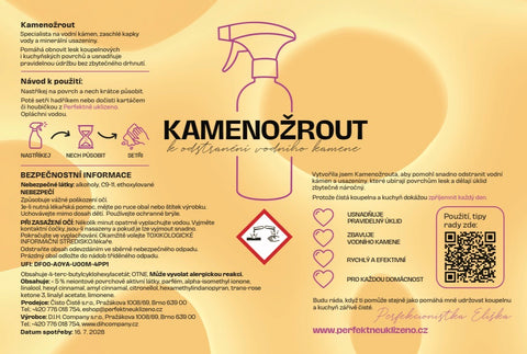 Kamenožrout – odstraňovač vodního kamene