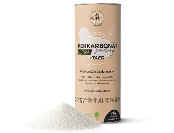 Perkarbonát ULTRA – 2kg nejúčinnějšího perkarbonátu s TAED pro praní, bělení a čištění